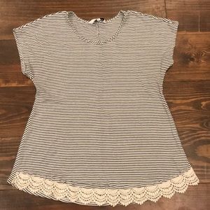 Navy striped tee